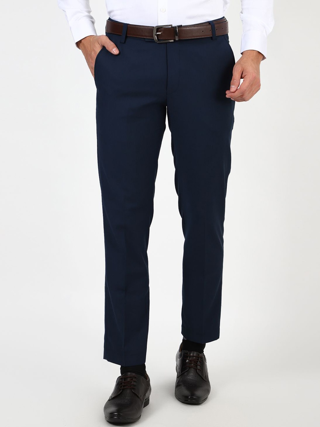 

MENTOOS Men Relaxed Trousers, Blue