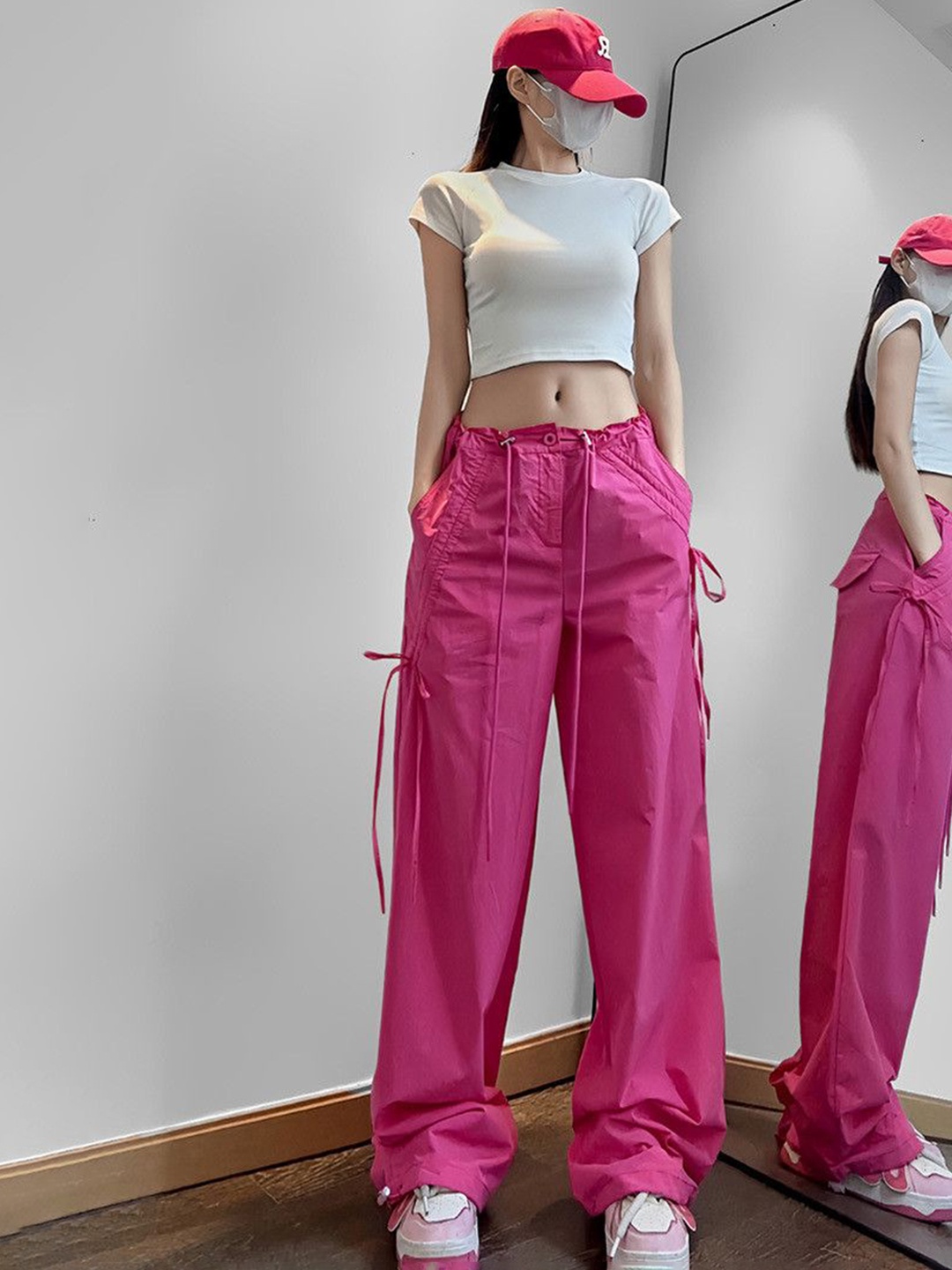 

DressBerry Women Trousers, Fuchsia