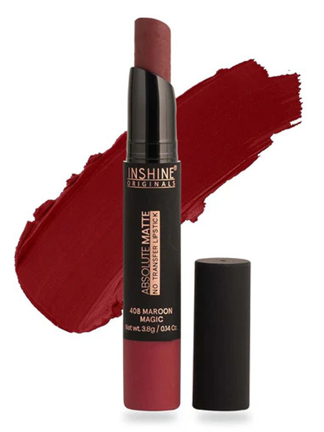 

Inshine Originals Absolute Matte No Transfer Bullet Lipstick - 3.5 g - Maroon Magic 408