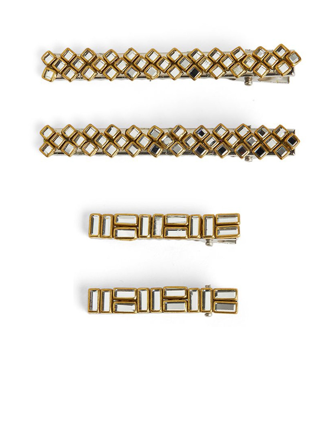 

Ribbon Candy Set of 2 Hair Accessory Set, Gold