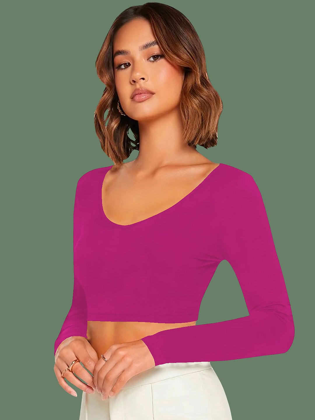 

Dream Beauty Fashion Crop Top, Pink