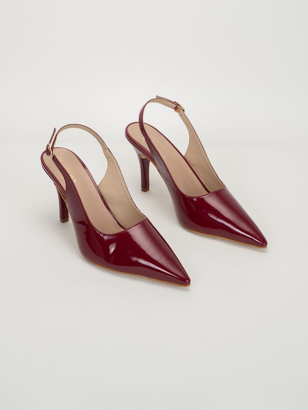 

SCENTRA Party Slim Heeled Pumps, Maroon