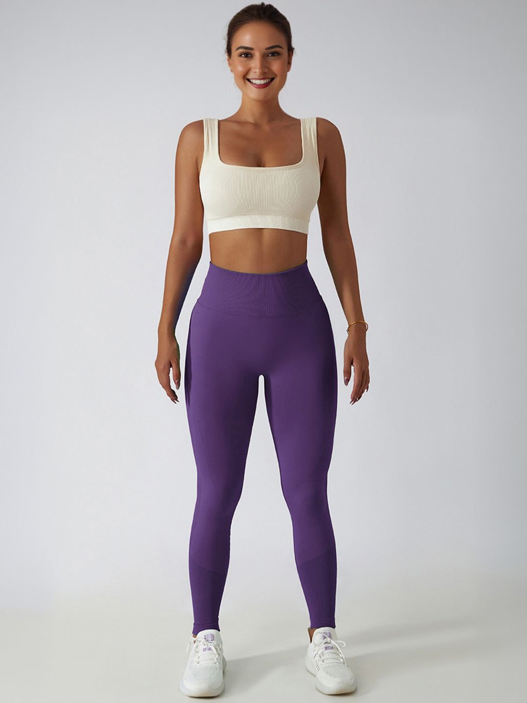 

StyleCast Ankle-Length Gym Tights, Purple