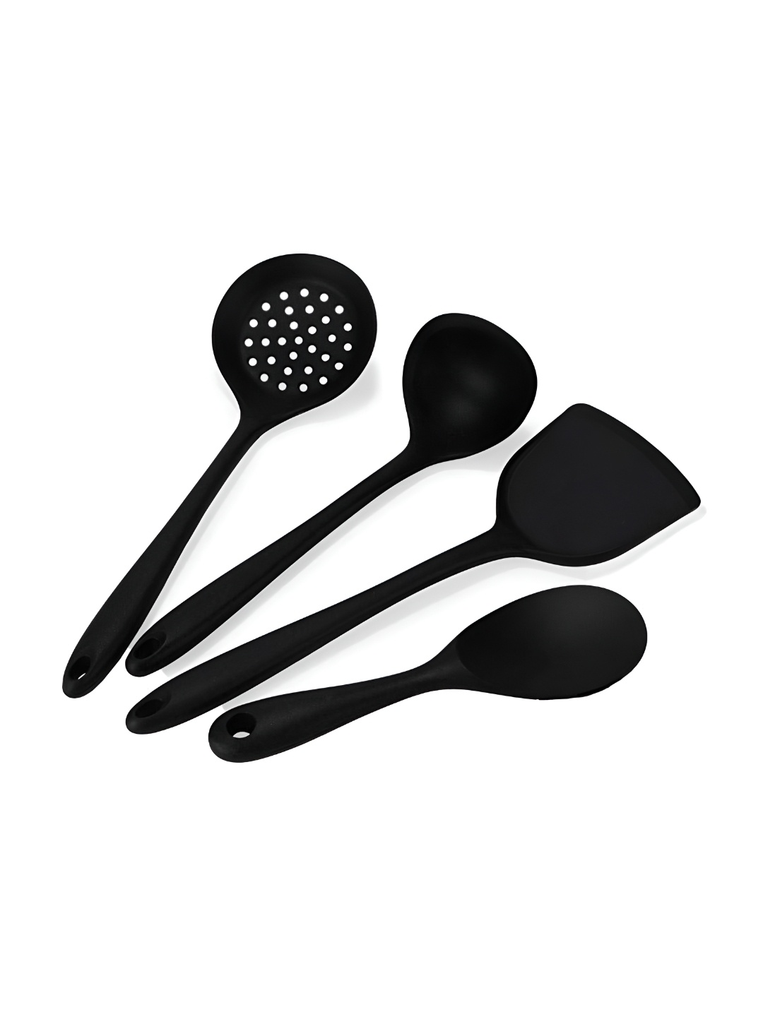 

Baskety Black 4 Pieces Silicone Kitchen Cooking Utensil