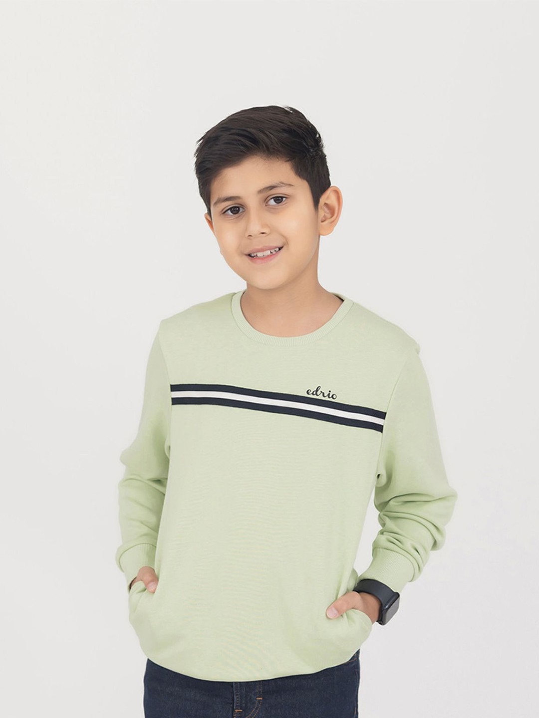 

EDRIO Unisex Kids Sweatshirt, Green