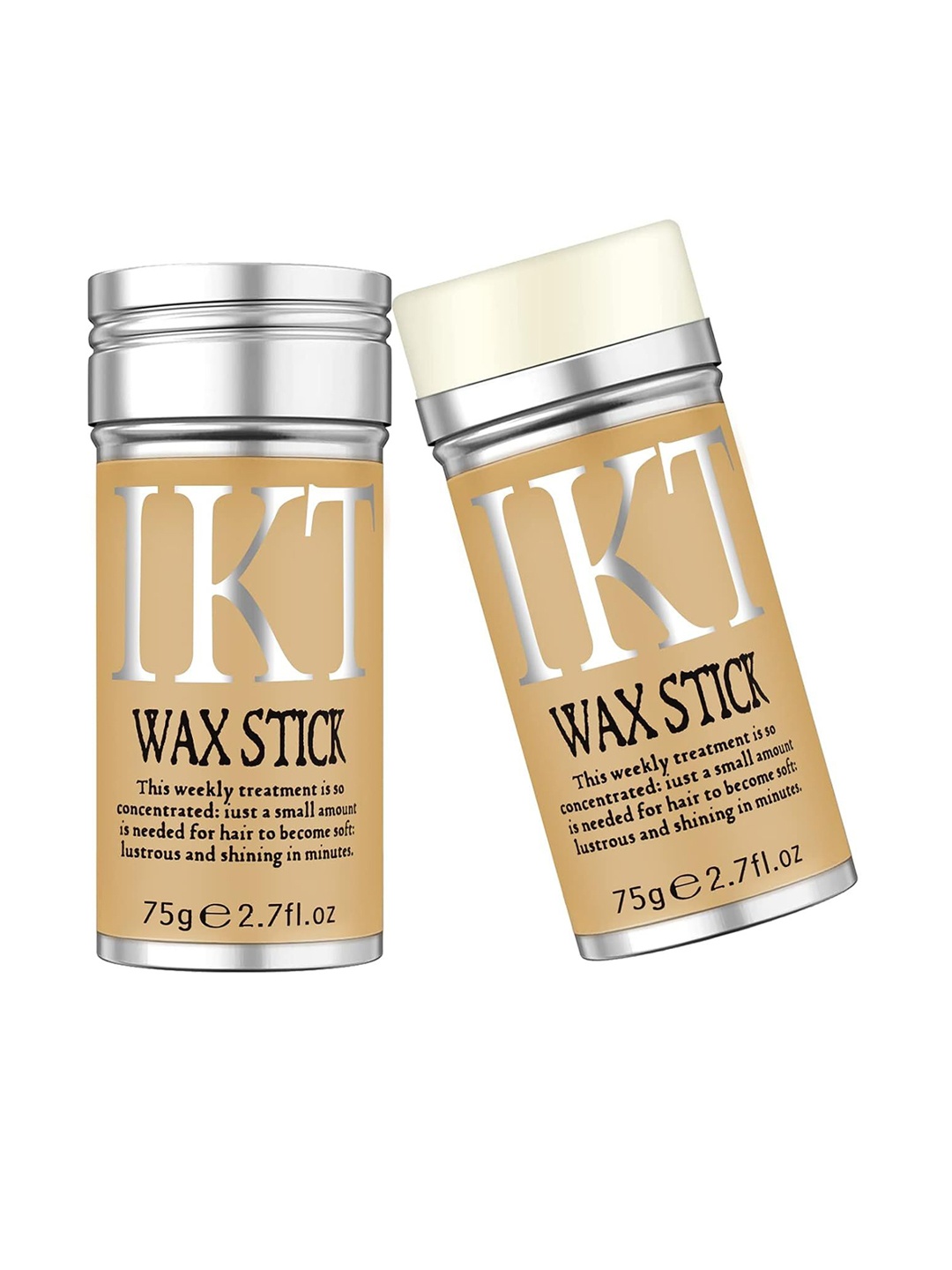 

IKT Set Of 2 Hair Styling Wax Stick- 75 g Each, White