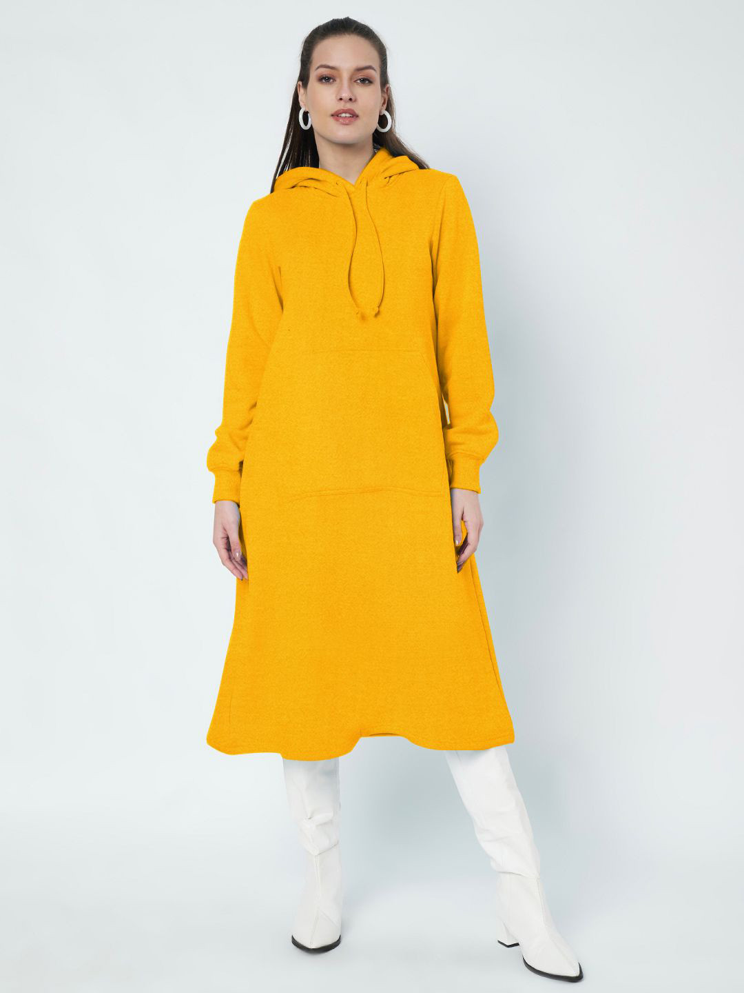 

BRINNS A-Line Midi Dress, Mustard