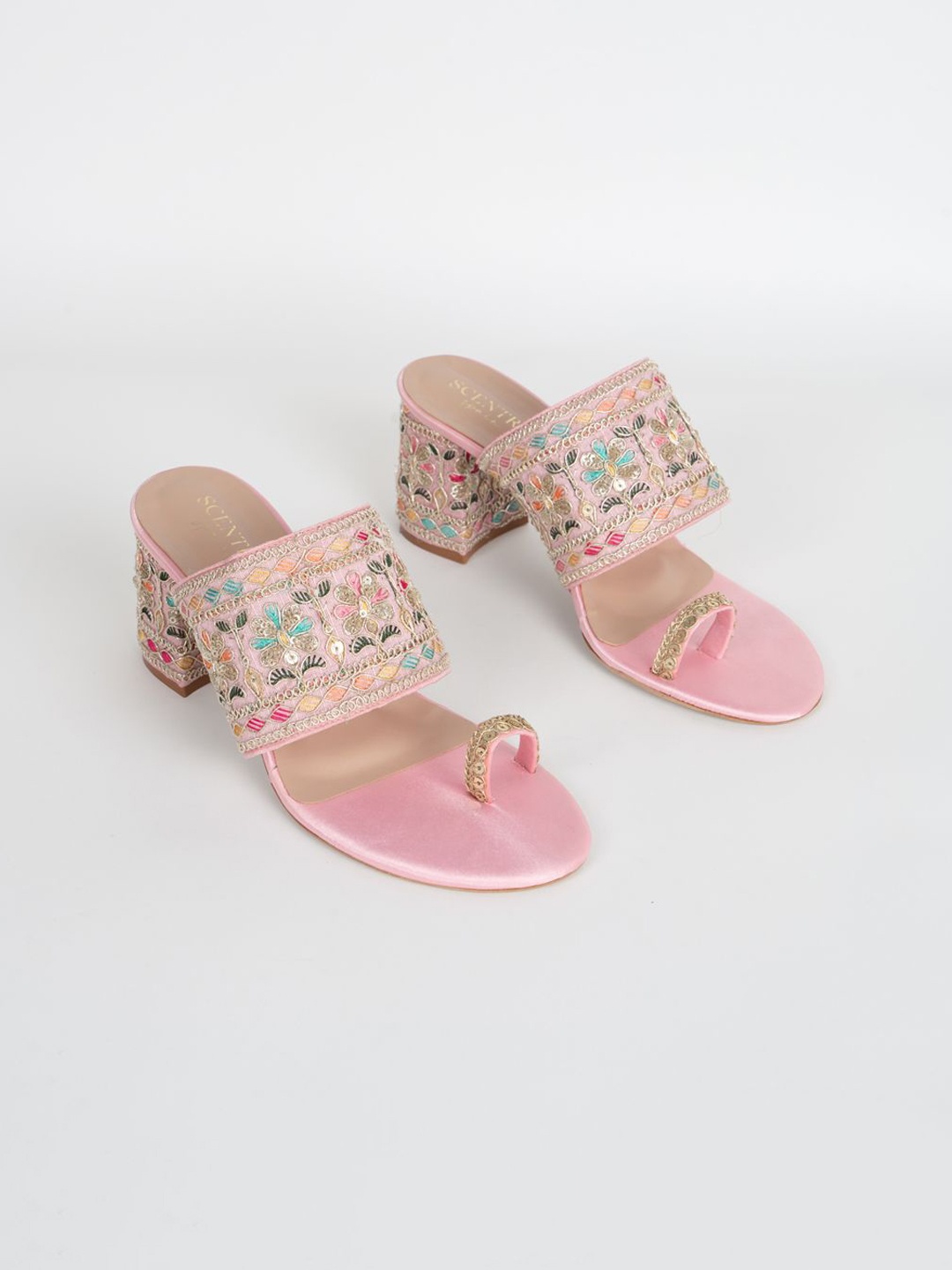 

SCENTRA Party Block Sandals, Pink