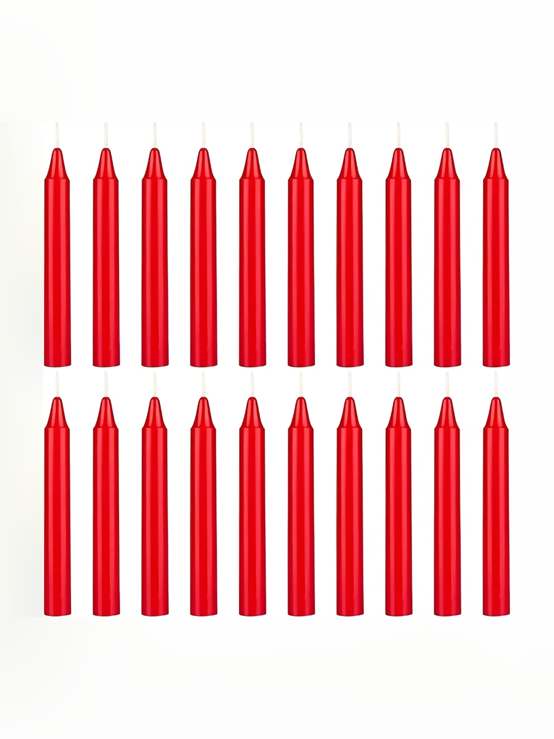 

TRUE DECOR Red 20 pieces Pillar Candle