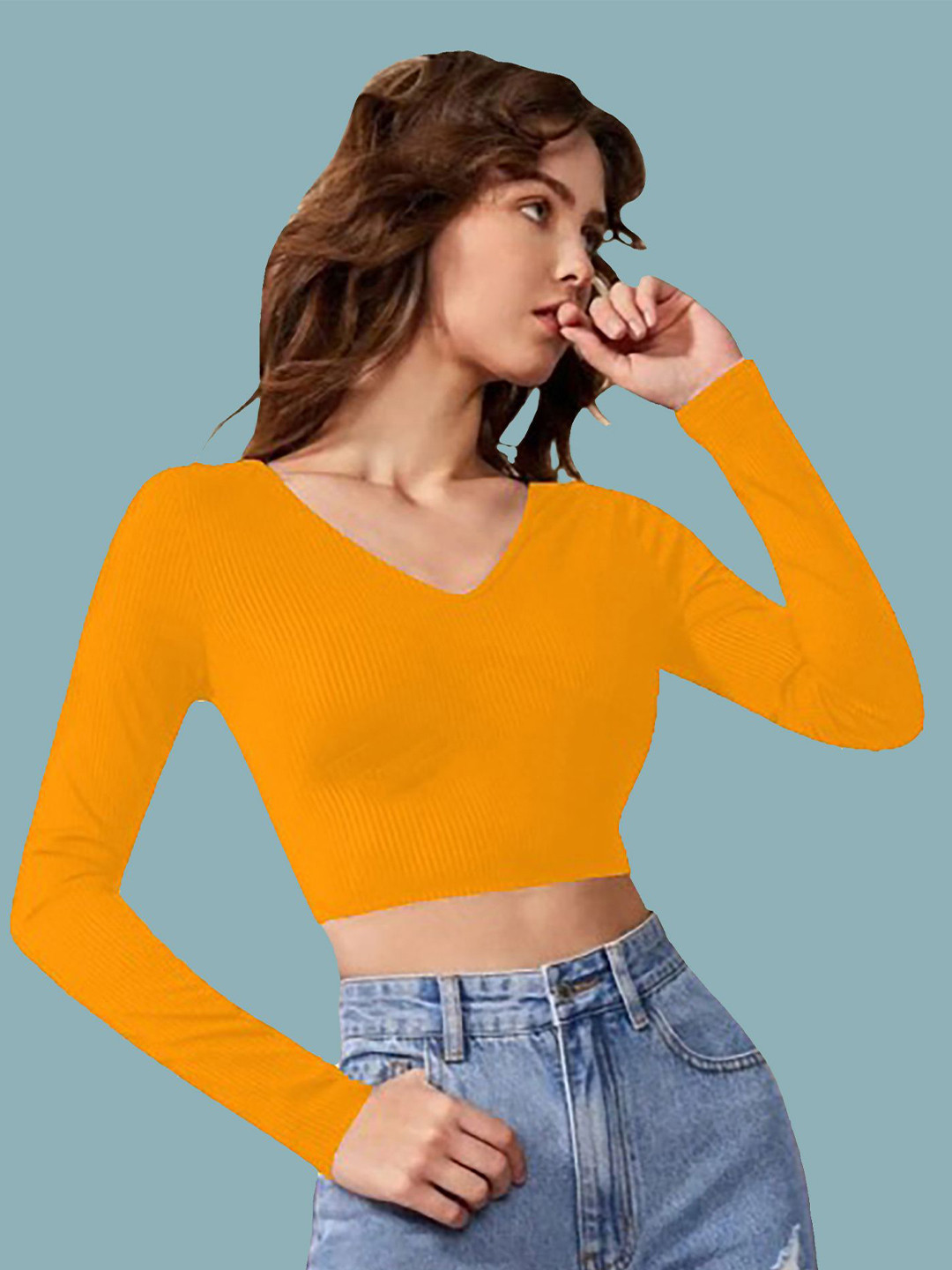 

Dream Beauty Fashion Crop Top, Yellow