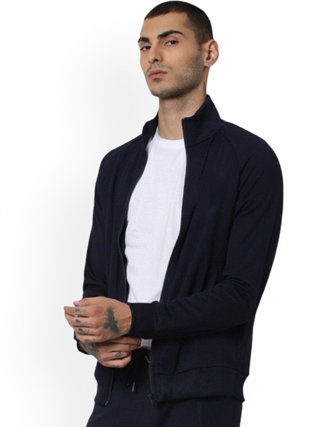 

Jack & Jones Men Open Front Jacket, Navy blue