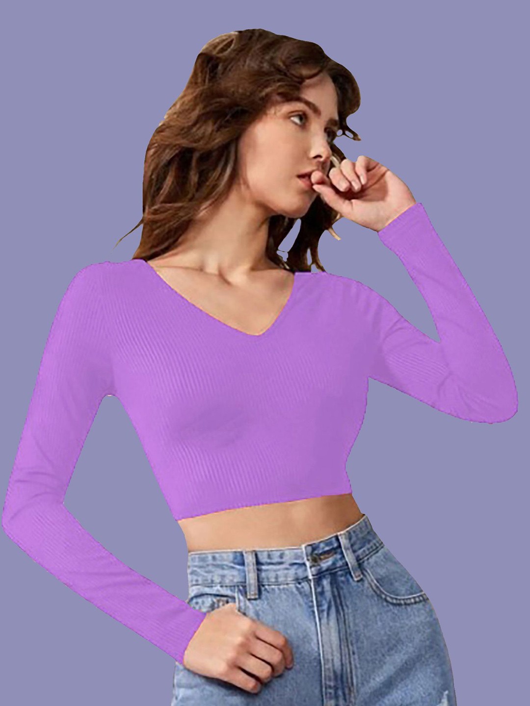 

Dream Beauty Fashion Crop Top, Lavender