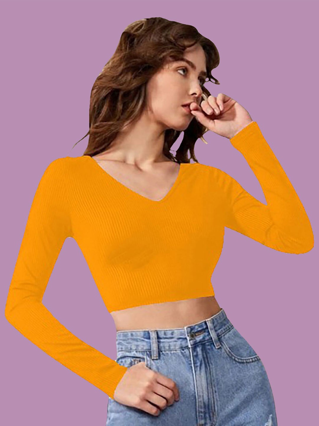

Dream Beauty Fashion Crop Top, Yellow