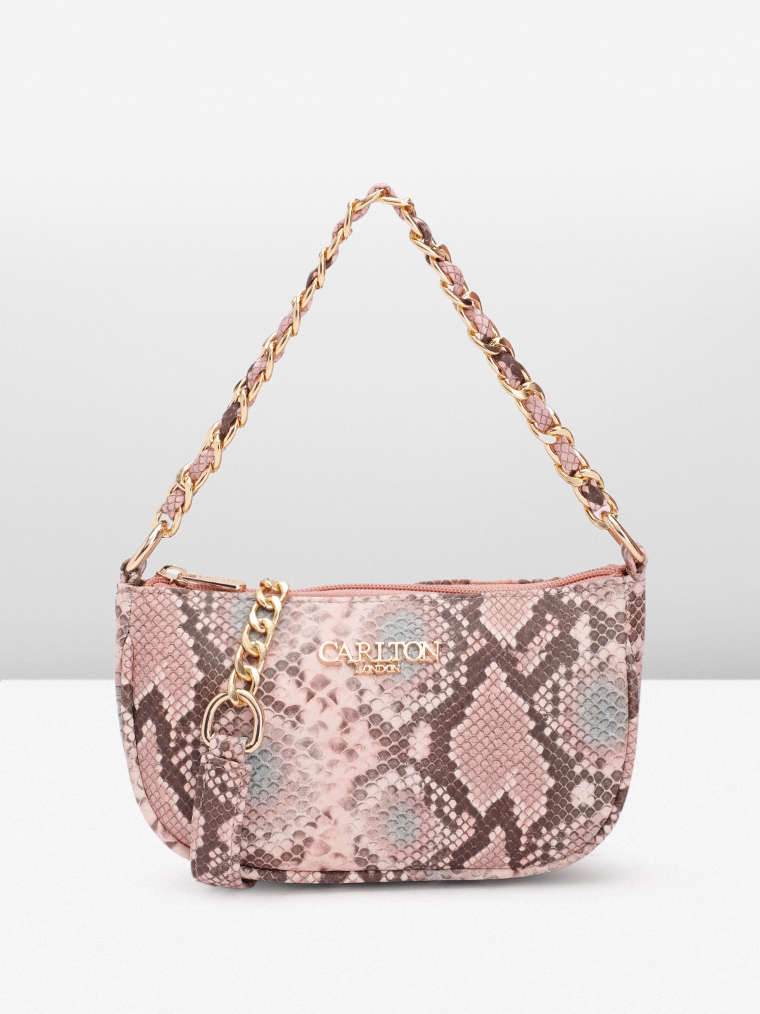 

Carlton London Printed Structured Shoulder Bag, Pink