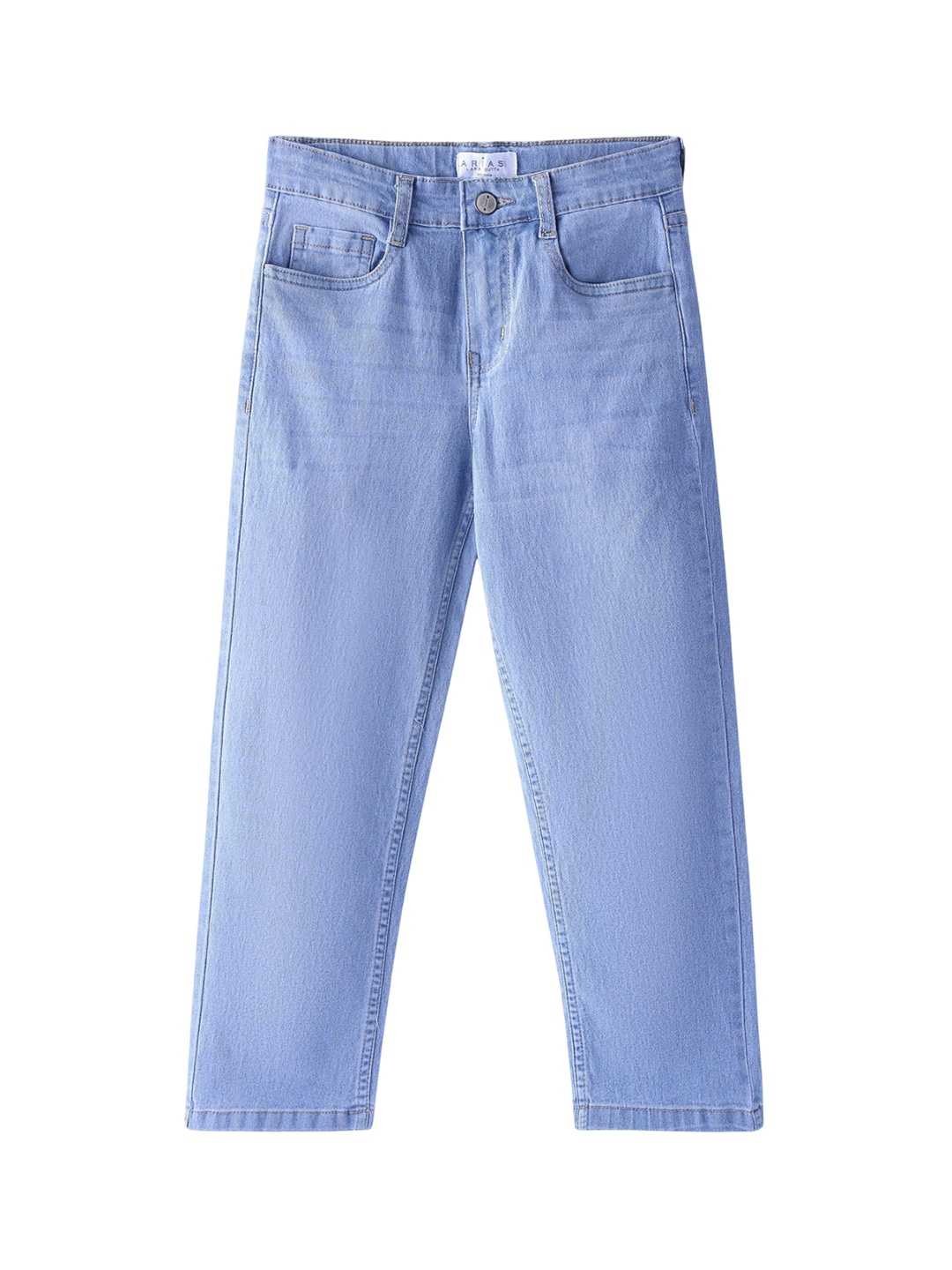 

ARIAS By LARA DUTTA Boys Regular Fit Mid-Rise Cotton Jeans, Blue