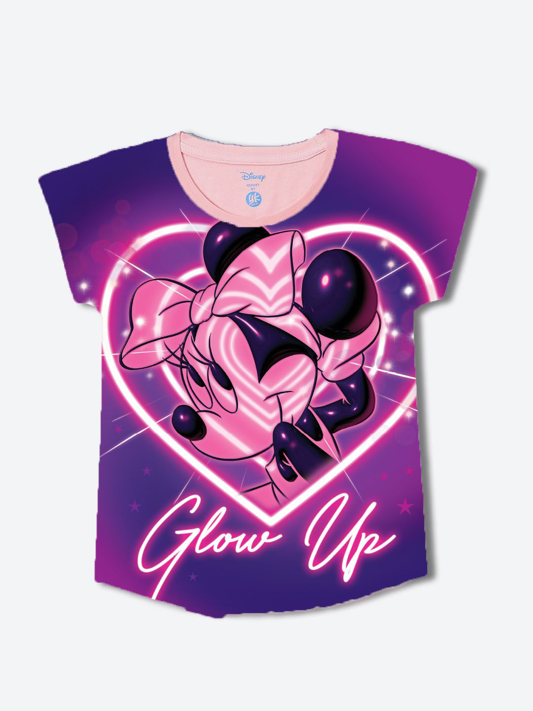 

YK Disney Print Top, Pink