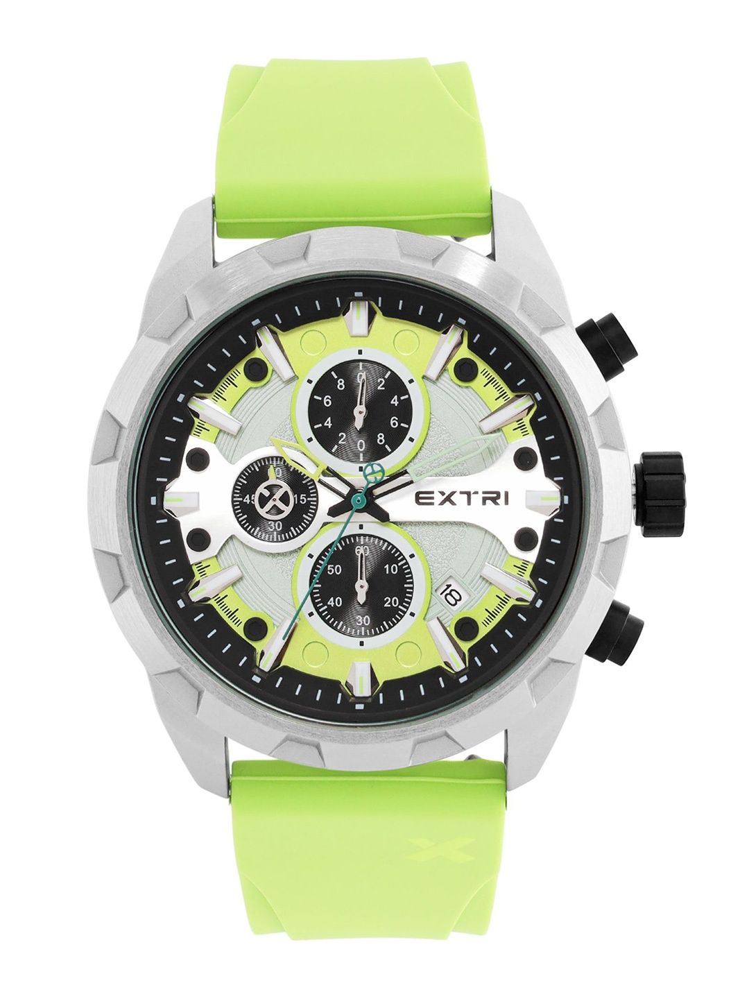 

EXTRI Men Printed Dial & Straps Analogue Watch X6077-B, Green