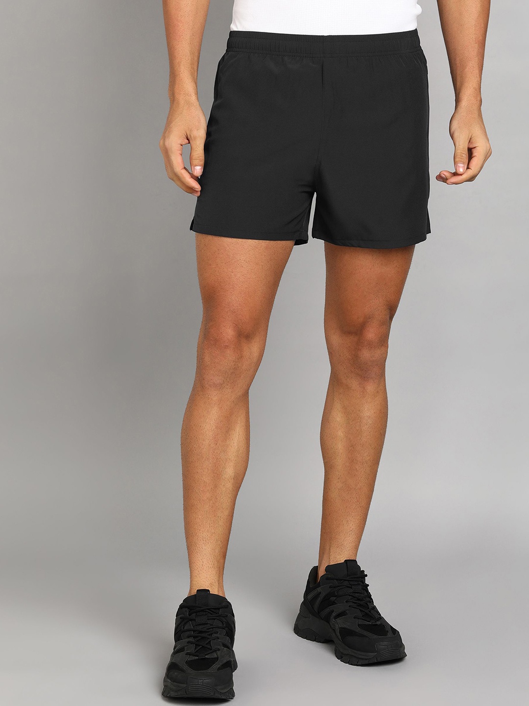 

Moda Rapido Men Running Sports Shorts, Black