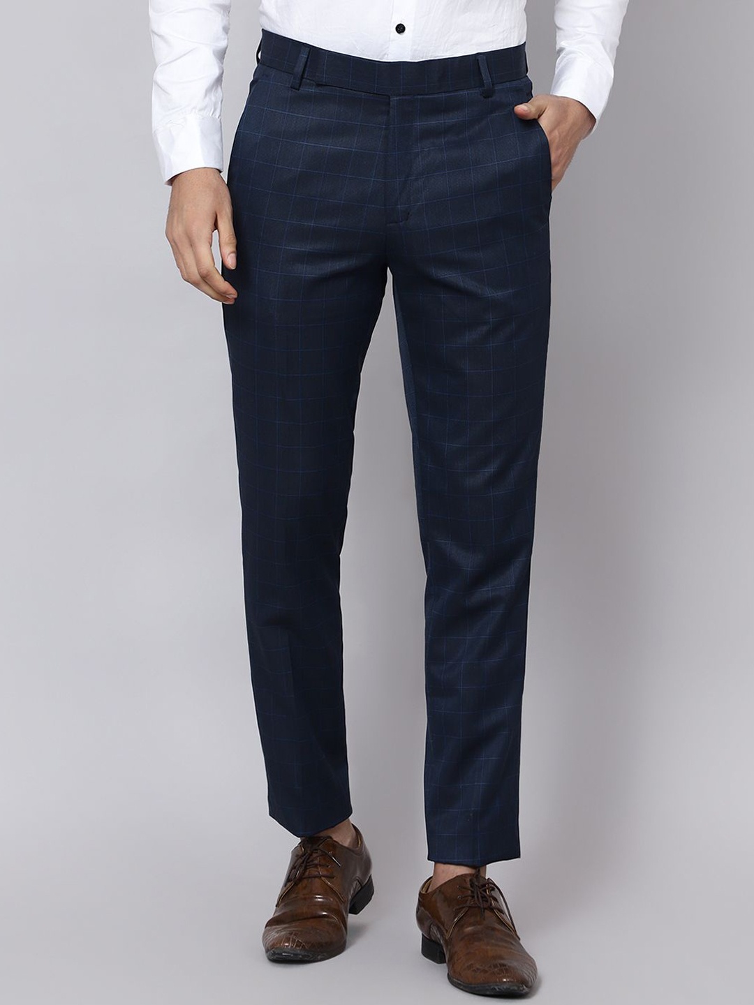 

MENTOOS Men Relaxed Trousers, Blue