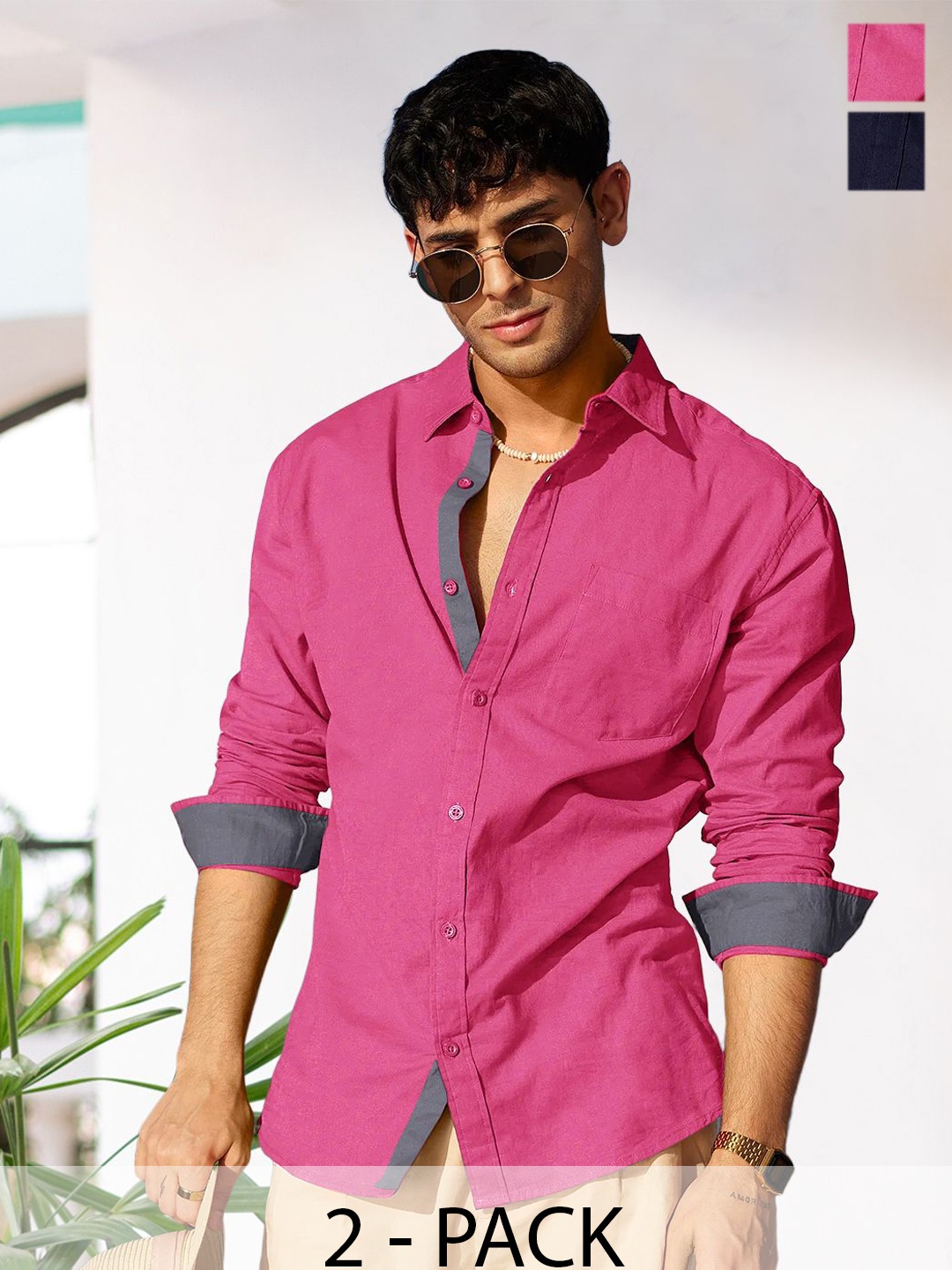 

Moda Rapido Men Standard Opaque Formal Shirt, Multi