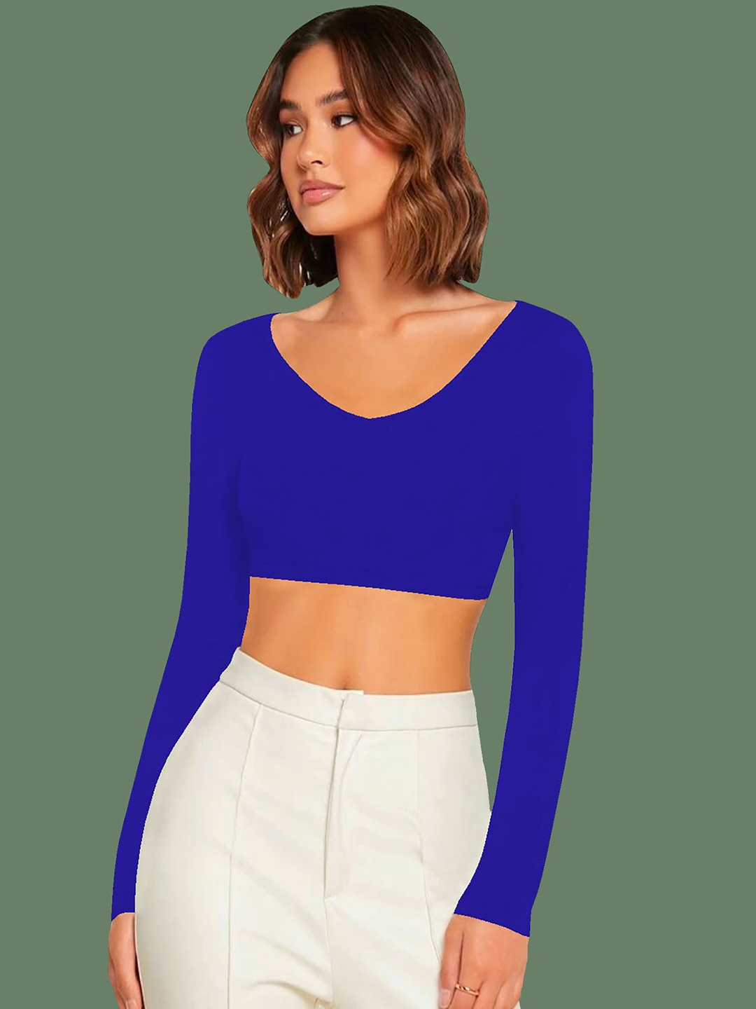 

Dream Beauty Fashion Crop Top, Blue