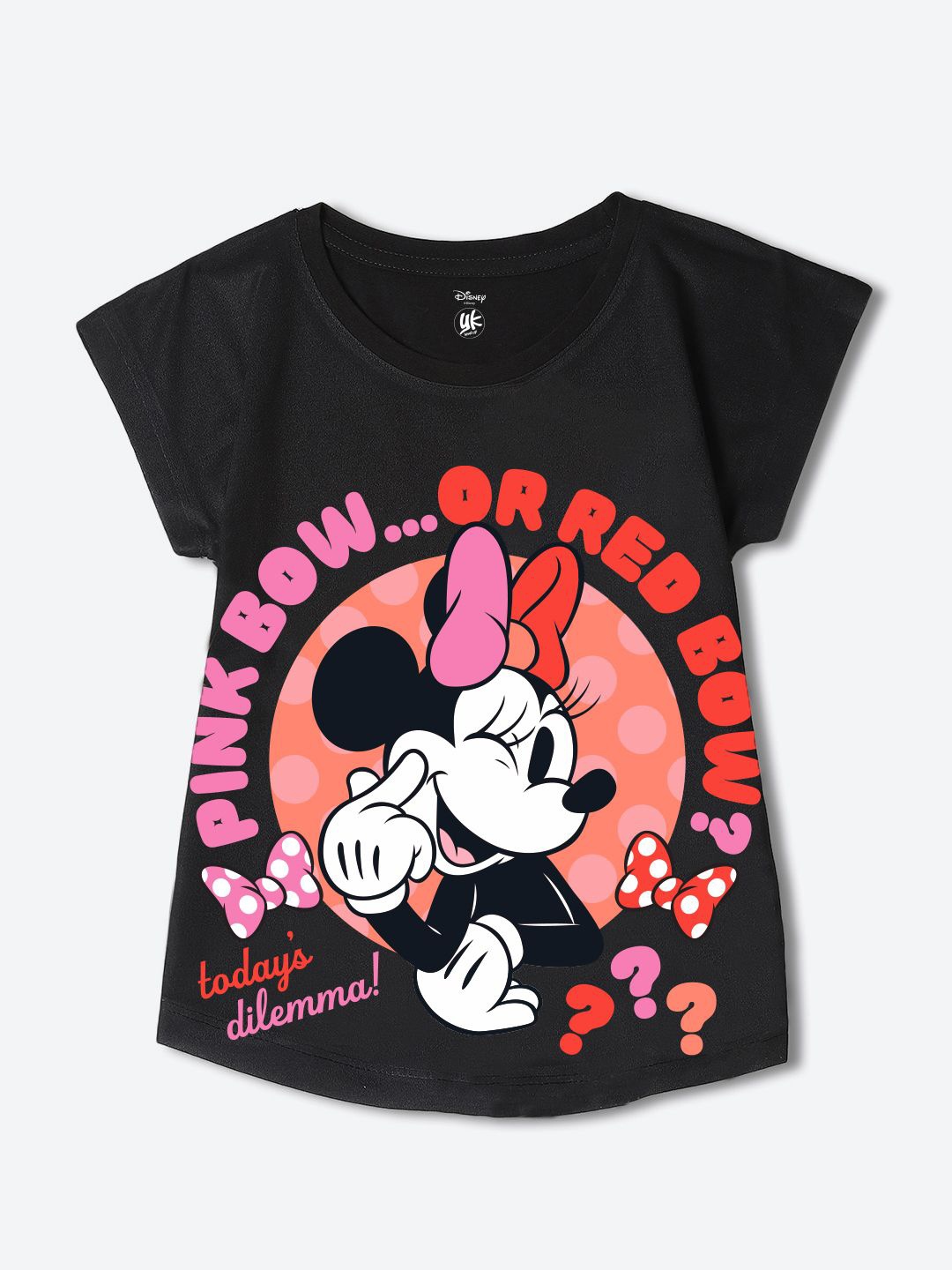 

YK Disney Print Top, Black
