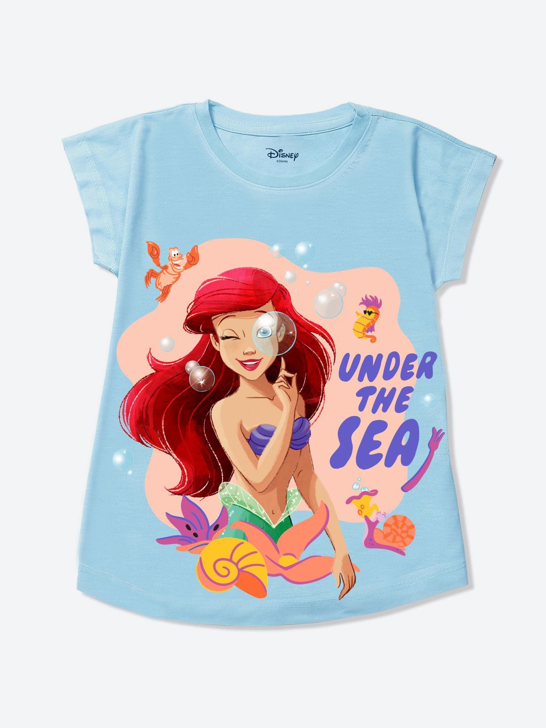 

YK Disney Print Top, Blue