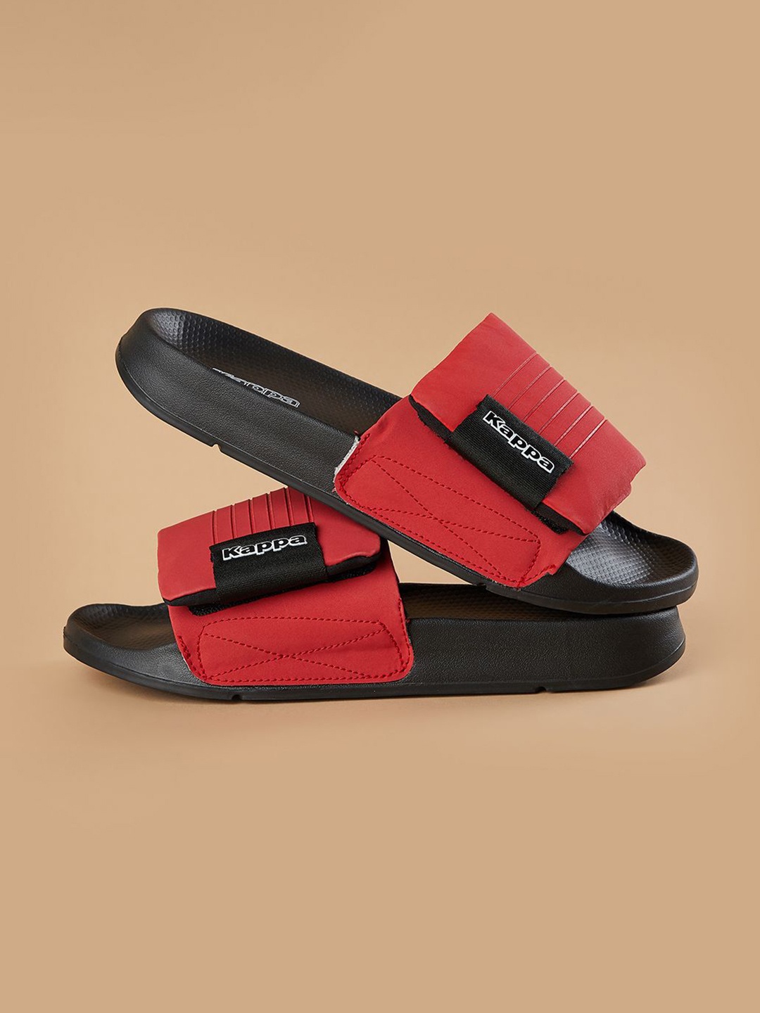 

Kappa Men Printed Sliders, Red