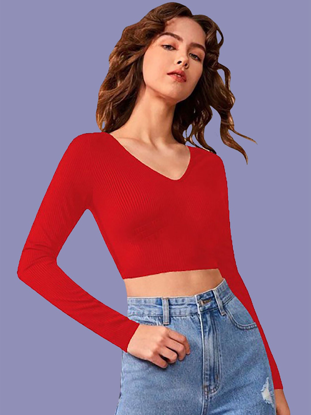 

Dream Beauty Fashion Crop Top, Red