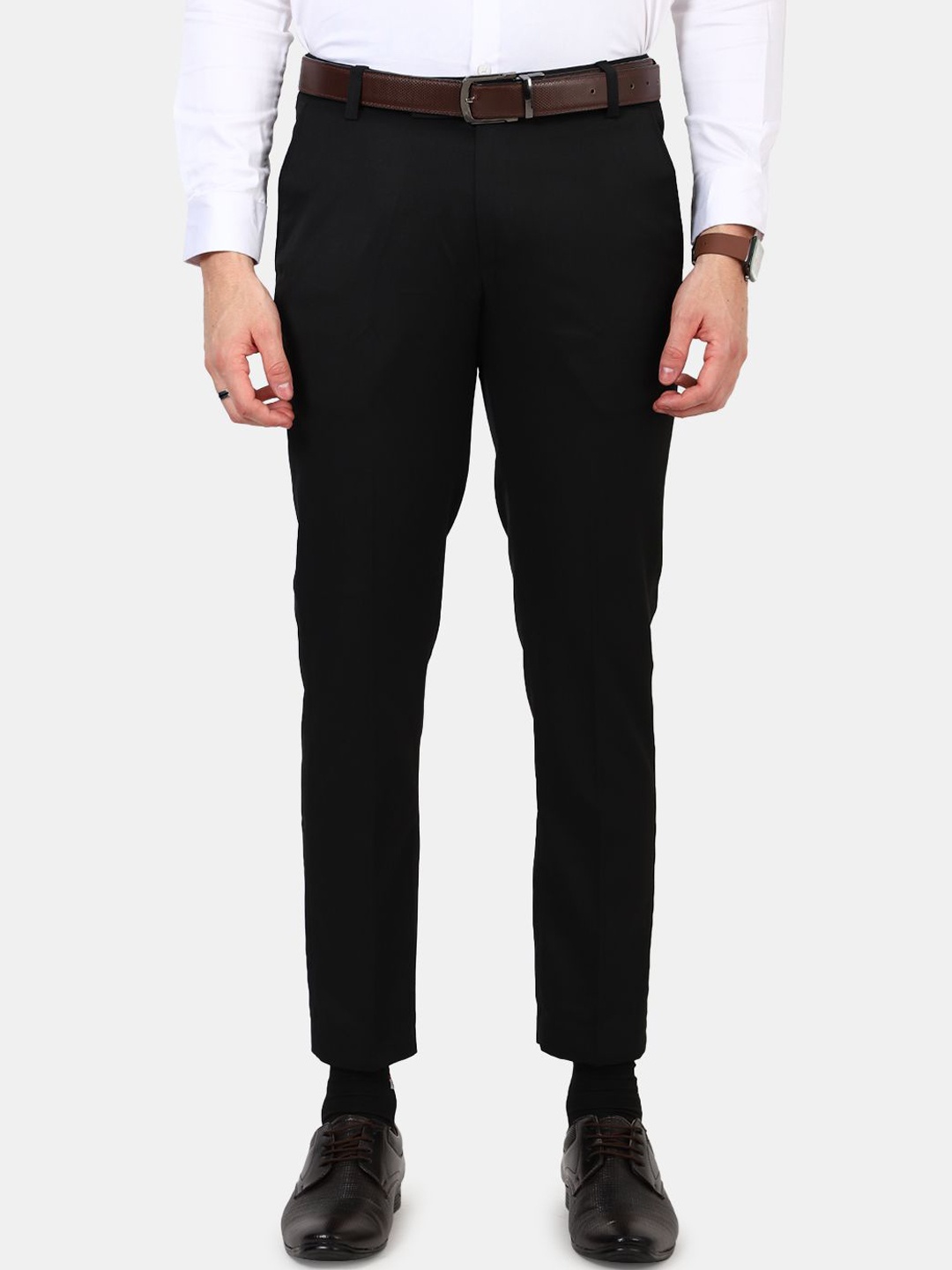 

MENTOOS Men Relaxed Trousers, Black