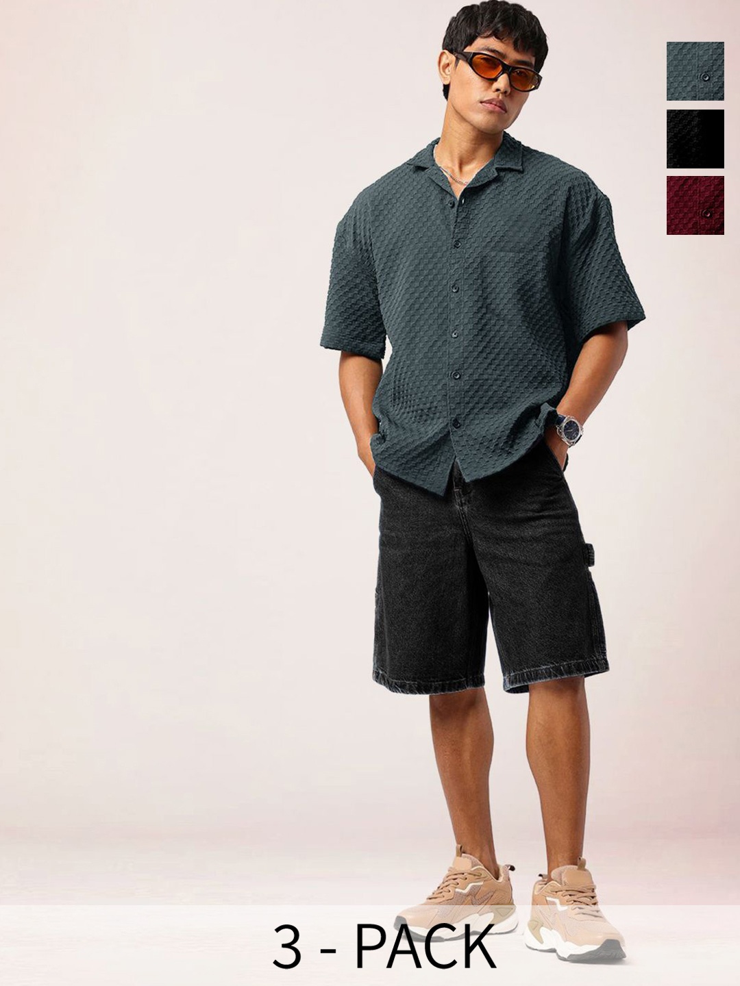 

Moda Rapido Men Standard Opaque Casual Shirt, Multi