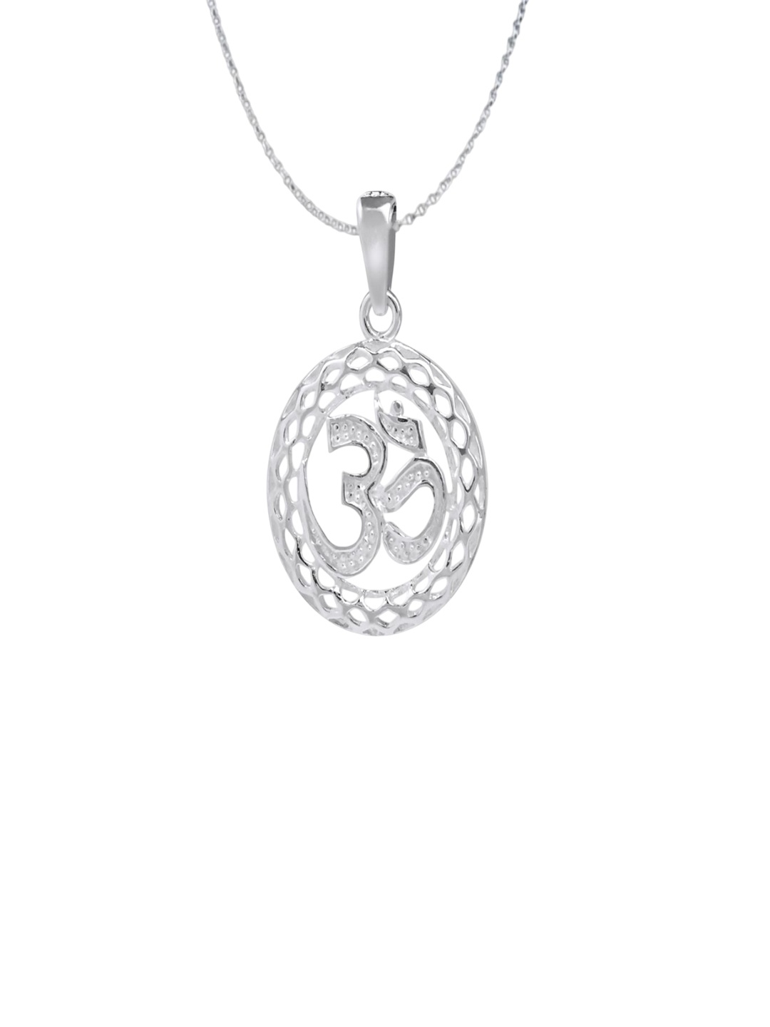 

Paavni 925 Sterling Silver Circular Shaped OM Pendant