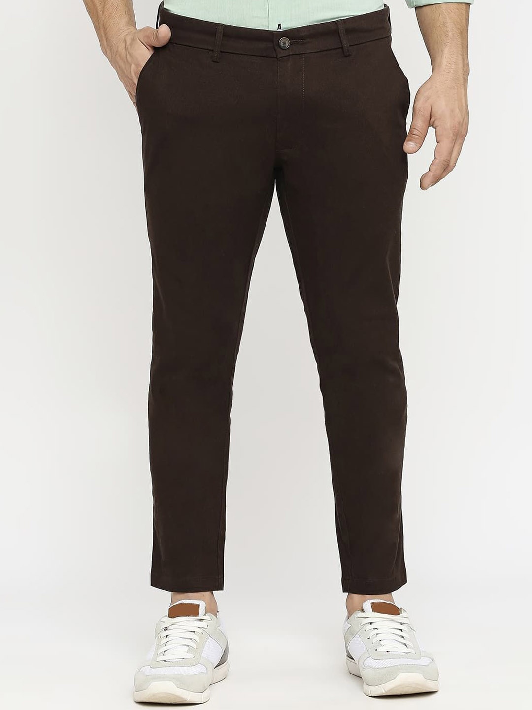 

Basics Men Comfort Trousers, Brown
