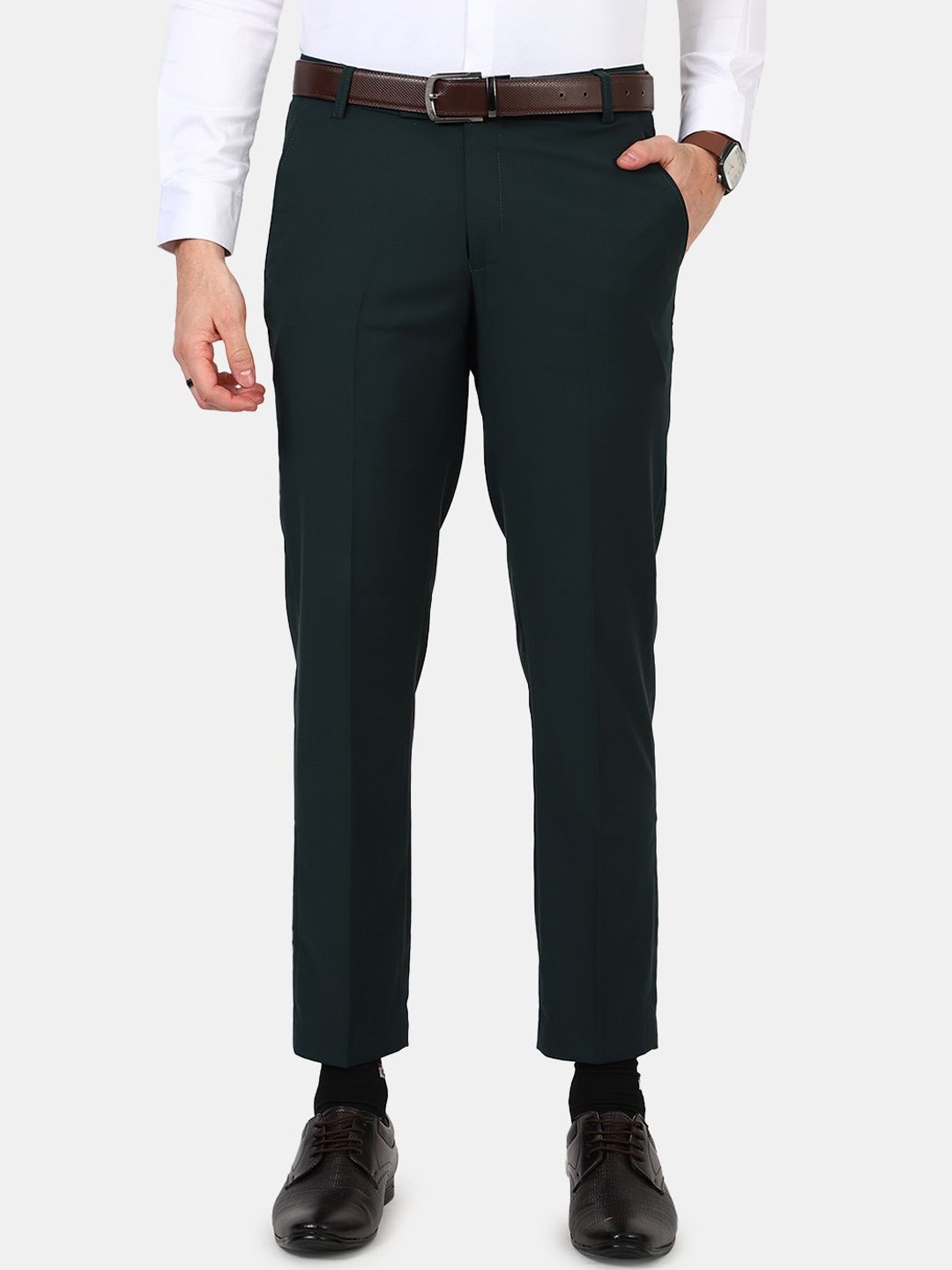 

MENTOOS Men Relaxed Trousers, Green