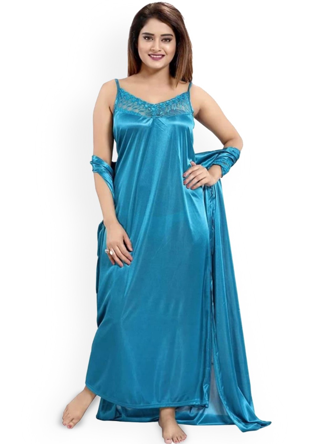 

XPIOX Satin Baby Doll, Blue