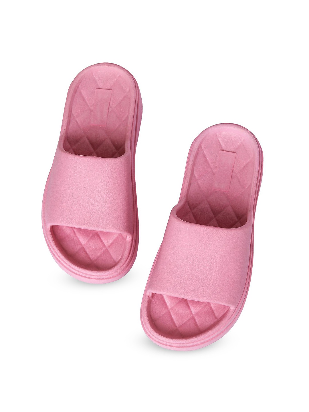 

The Roadster Lifestyle Co Women Round Toe Sliders, Pink