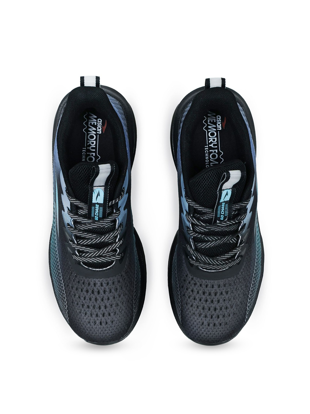 

ASIAN Men Mesh Running Non-Marking Shoes, Black