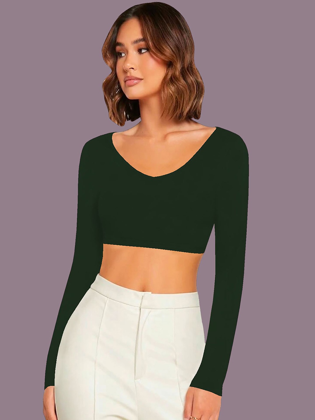 

Dream Beauty Fashion Crop Top, Green