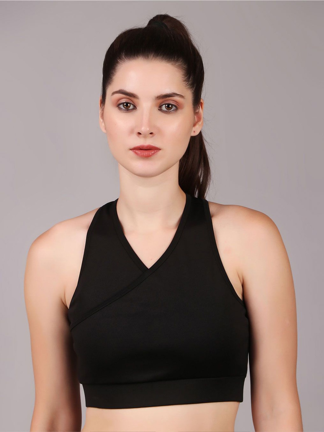 

NEXSTEP Wrap Crop Top, Black