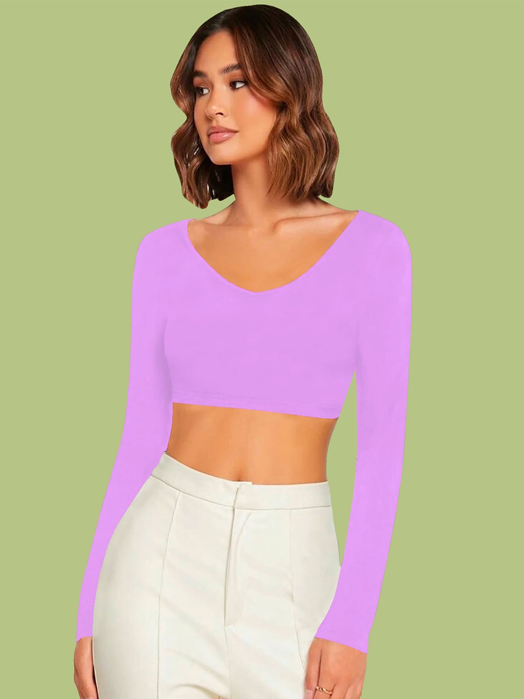 

Dream Beauty Fashion Crop Top, Lavender