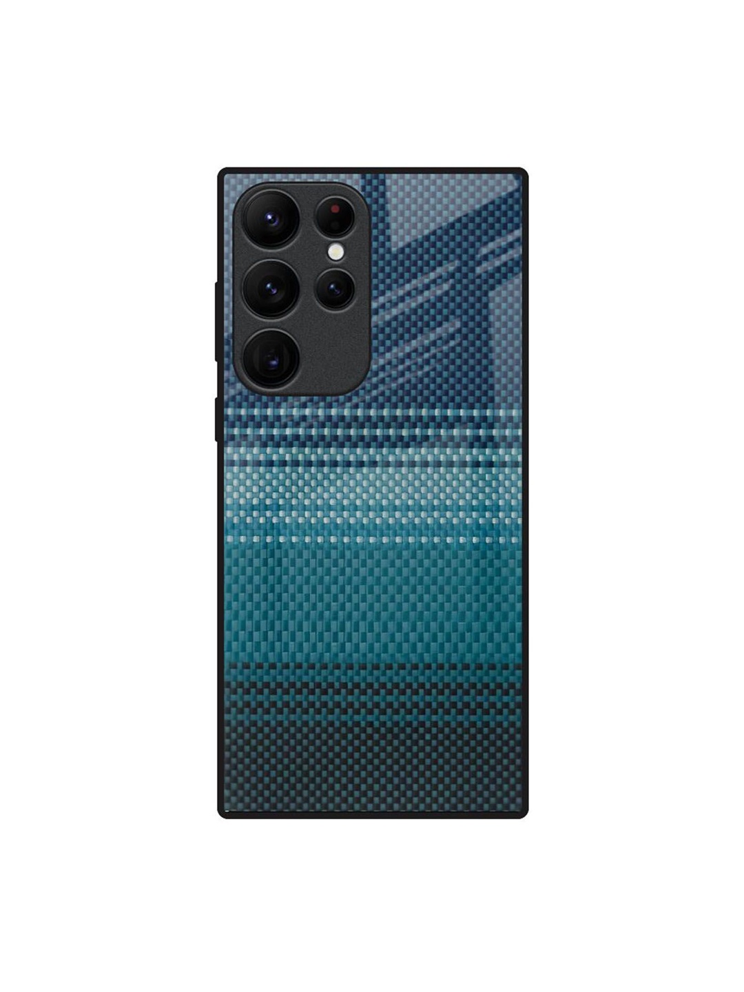 

QRIOH Modern Rug Printed Samsung Galaxy S22 Ultra Back Case, Blue