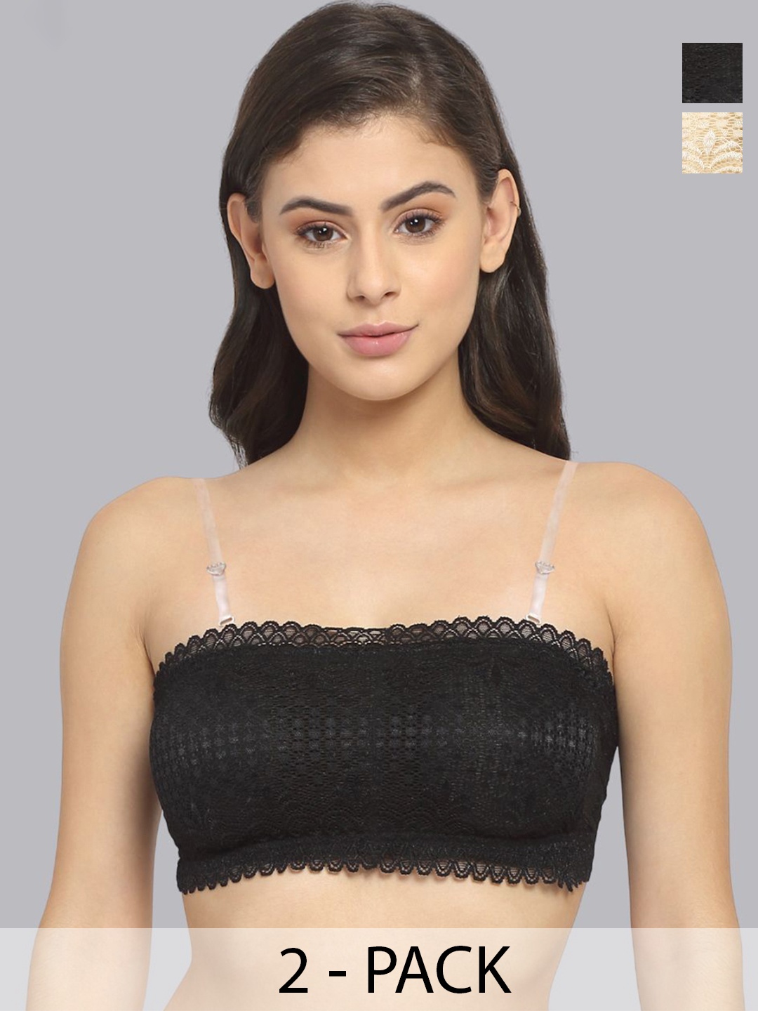 

Friskers Bra Half Coverage Lightly Padded, Black