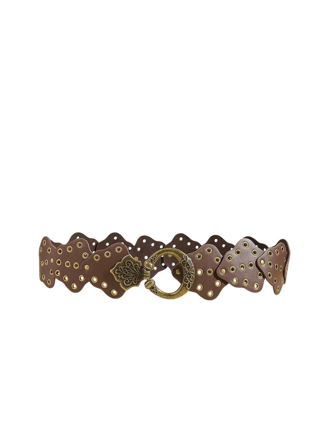 

NOTHING ORDINARY Women Textured Belt, Brown