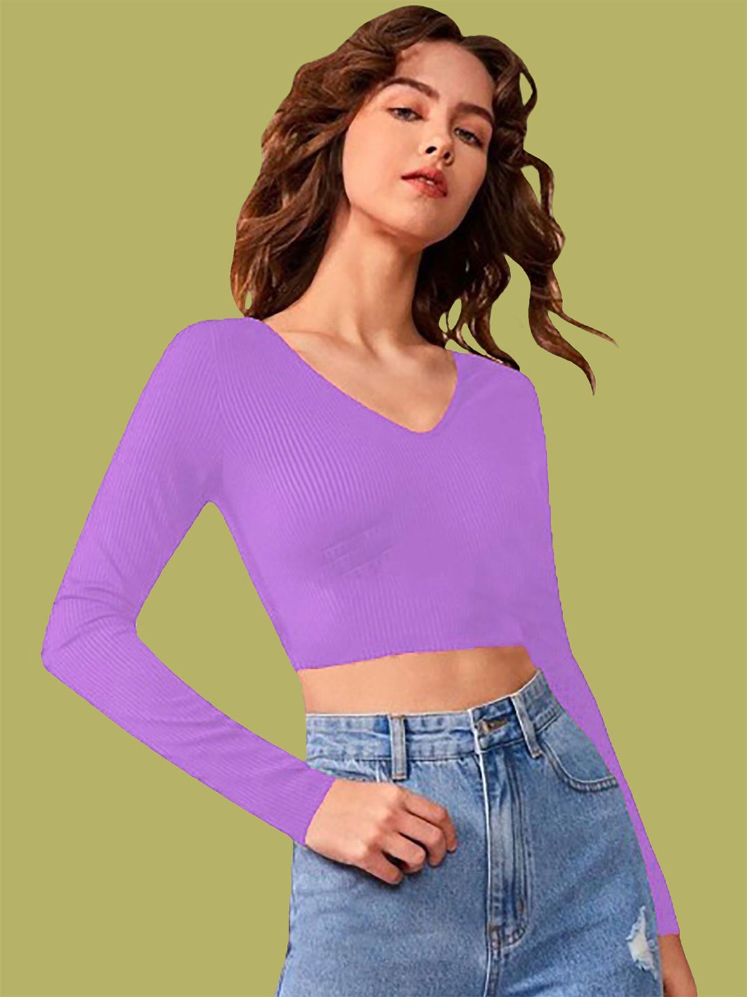 

Dream Beauty Fashion Crop Top, Lavender