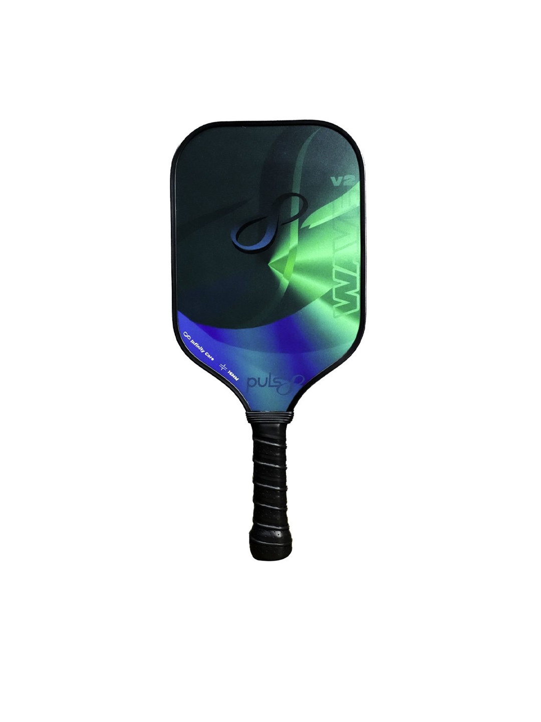 

Puls8 Wave V2 Printed Durable Pickleball Paddle, Black