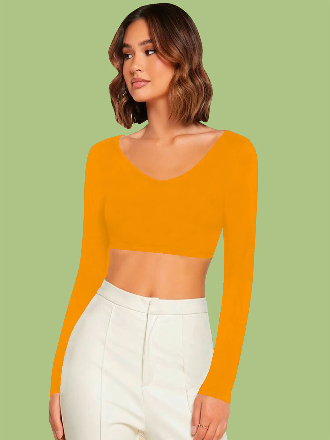 

Dream Beauty Fashion Crop Top, Yellow