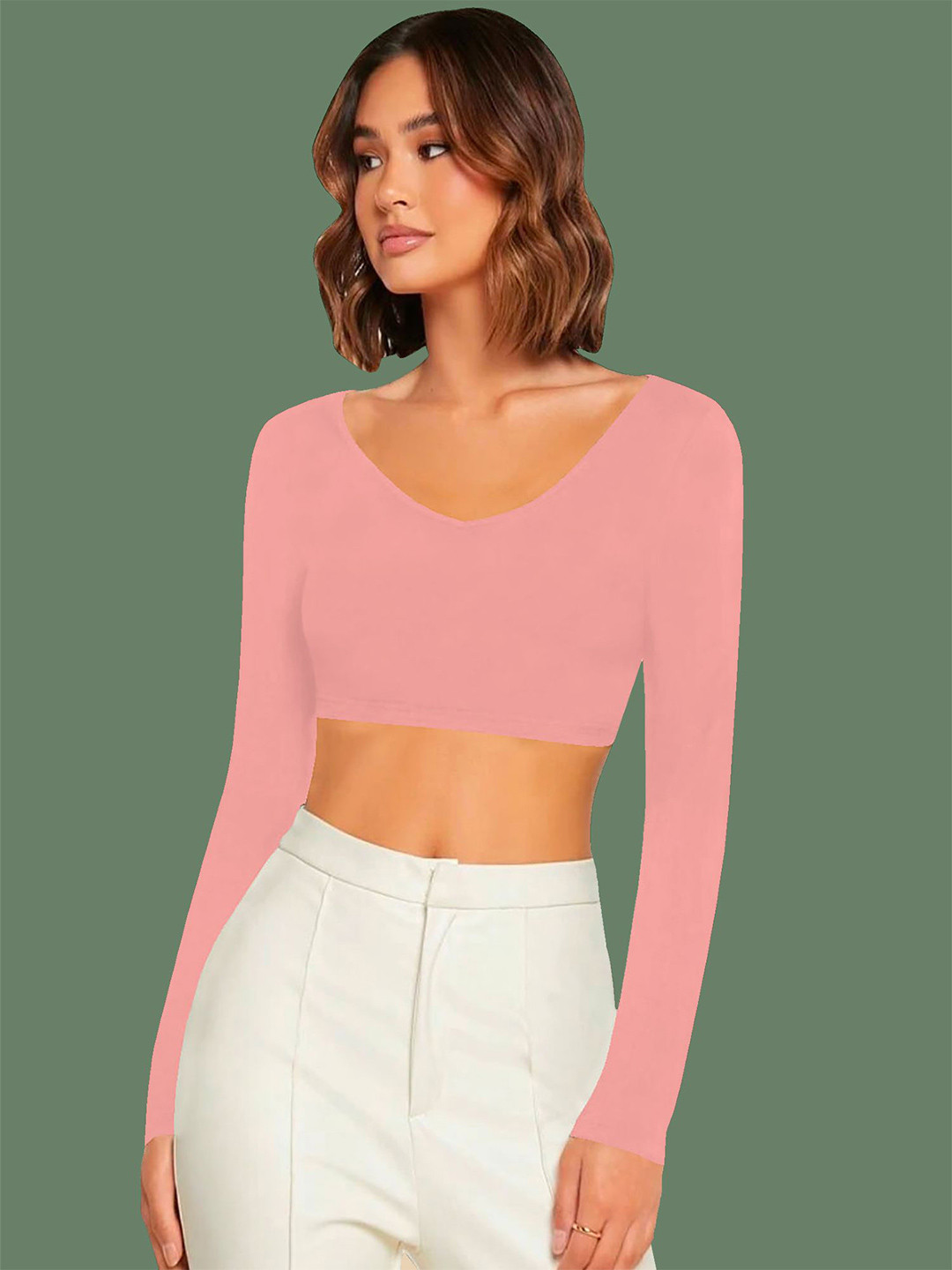 

Dream Beauty Fashion Crop Top, Peach