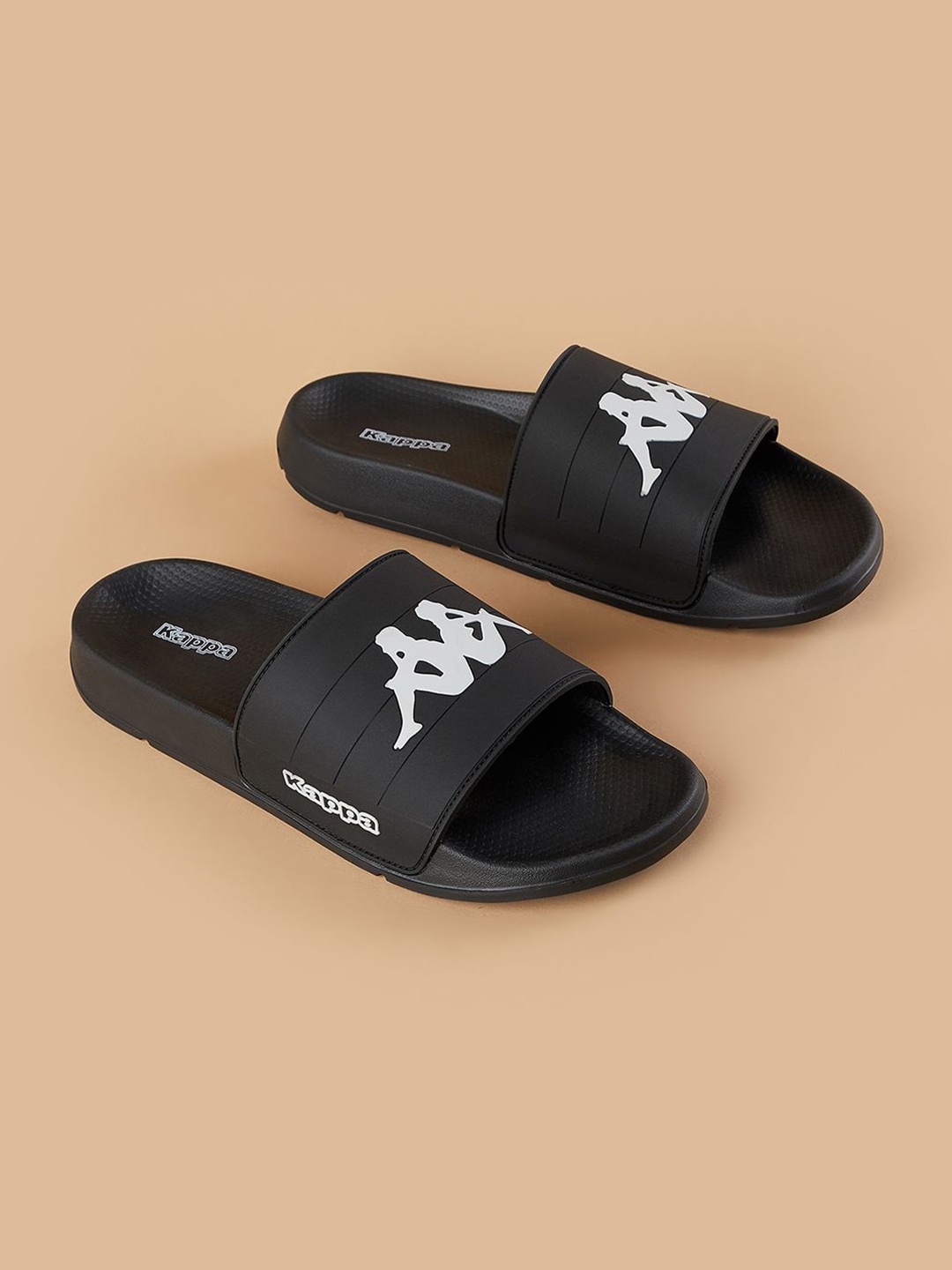 

Kappa Men Printed Sliders, Black