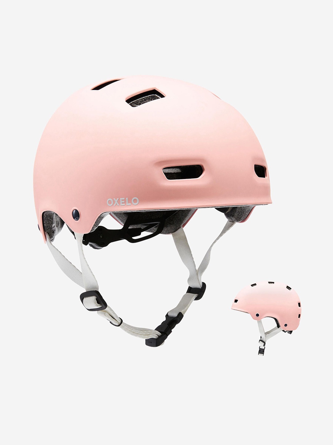 

OXELO By Decathlon Inline Skating Skateboarding Scootering Helmet MF500, Pink