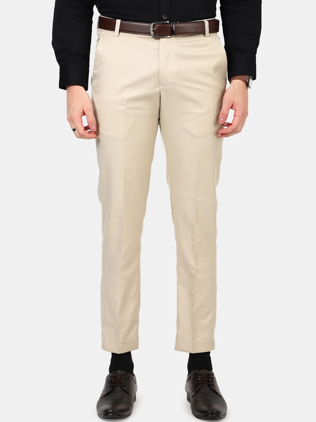 

MENTOOS Men Relaxed Trousers, Cream